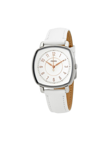 Correa de reloj Fossil ES4216 Cuero Blanco 18mm
